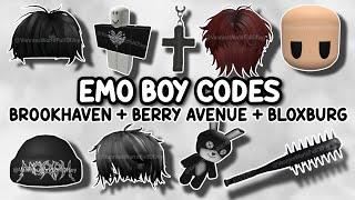 EMO BOY ACCESSORY FACE & CLOTHES ID CODES FOR BROOKHAVEN RP BERRY AVENUE & BLOXBURG 