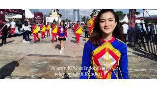 Jajarannya KPU se Indonesia Jalan Sehat di Kendari@tegasco