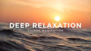 Guided Sleep Meditation for Adults  DEEP RELAXATION & GRATITUDE with sound of Ocean Waves