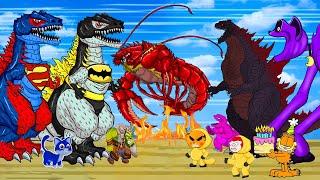 EBIRAH KAMACURAS CAESAR rescue VARAN GODZILLA vs KONG Identity EVOLUTION Cartoon & DINOSAUR CATNAP