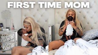 POSTPARTUM VLOG A DAY IN THE LIFE OF A FIRST TIME MOM  24 HOURS WITH A NEWBORN