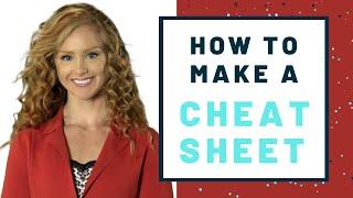 How to make a cheat sheet  STUDY TIP