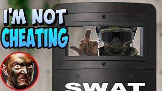 Angry Airsofter Rages At Riot Shield Player