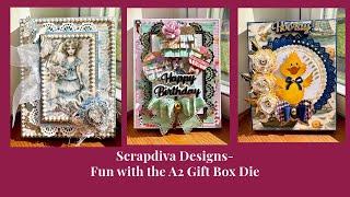 Scrapdiva Designs- Fun with the A2 Gift Box Die