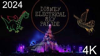 4K NEW Disney Electrical Sky Parade - Drone Show Disneyland Paris 2024