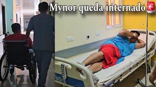 Mynor es internad0 de 3mergenci-a en el H0spital esta muy grav3