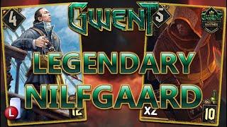 ALL LEGENDARY NILFGAARD  GWENT OUR BATTLE WILL BE LEGENDARY SEASONAL EVENT NILFGAARD DECK GUIDE