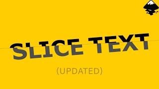 Slice Text Effect in Inkscape