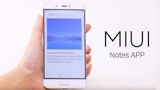 MIUI Notes App