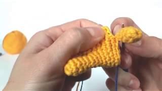 Солнышко крючком. Вязаное солнце. Солнце вязаное крючком.  Crochet sun Урок 2 Ручки тело