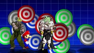 AN Mugen Request #1599 Super Mario 64 Rare Akuma Broly SSJ3 Chuck Norris VS Break The Targets X4