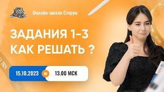 ЗАДАНИЯ 1-3  КАК РЕШАТЬ ?  Русский язык  ЕГЭ 2024  Сторум