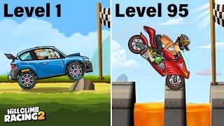 Hill Climb Racing 2 - SKILL From LvL 1 To LvL 100 WHATS YOUR LEVEL?