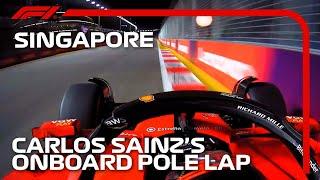 Carlos Sainzs Pole Lap  2023 Singapore Grand Prix  Pirelli