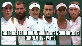 Tennis Grass Court Drama 2021  Part 01  Chair Breaking Twins  You Have Zero Respect Yes?