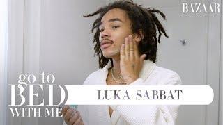 Luka Sabbats Nighttime Skincare Routine  Go To Bed With Me  Harpers Bazaar