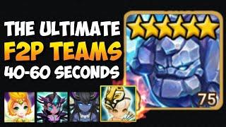 FASTESTSAFEST 100% F2P Teams Giant Abyss Hard in Summoners War