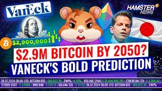 Bitcoin to $2.9M by 2050? Marathons $1.3B BTC balance Japans crypto ETF ️ Hamster News