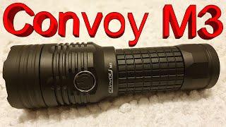 Trailtrek review Convoy M3  LED flashlight 4300 lumens xhp70.2 26650 18650