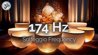 174 Hz Crystal Singing Bowls Pain Relief Full Body Healing Healing Music Meditation Music