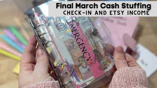 Final March cash stuffing for Etsy and last check-in  Low Income  Budget Life