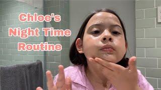 Chloe’s night time routine