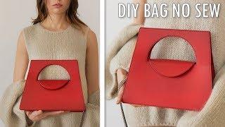 DIY ADORABLE HANDBAG TUTORIAL NO SEW  Cute Purse Bag Tote Idea