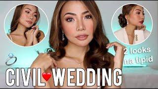 Tipid na CIVIL WEDDING MAKE UP Para sa Mga Walang Make Up Artist