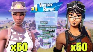 I hosted a 100 RARE SKIN custom scrim in Fortnite... INSANE