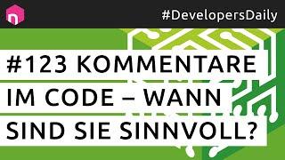 Kommentare im Code – wann sind sie sinnvoll?  deutsch