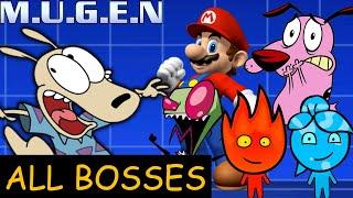 M.U.G.E.N. - All Bosses with Rocko