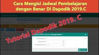 Cara Membuat Jadwal Pembelajaran di Dapodik 2019.c Panduan Dapodik 2019.c Step 7