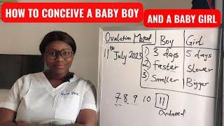 HOW TO CONCEIVE A BABY BOY  HOW TO CONCEIVE A BABY GIRL