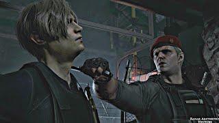 Resident Evil 4 Remake - Krauser Vs Leon Boss Fight & Luis Death Scene 4K 60FPS 2023