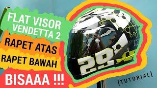 TUTORIAL CARA PASANG FLAT VISOR IRIDIUM NJS DI KYT VENDETTA 2  CUSTOM HELM JADI GANTENG PART 1