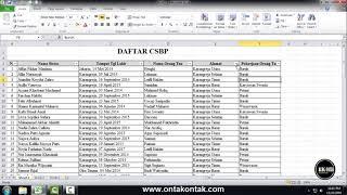 Cara Sortir Data di Excel Filter Data