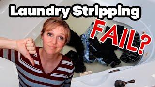 LAUNDRY STRIPPING HACK  CLEAN WITH ME  HOW TO STRIP LAUNDRY?