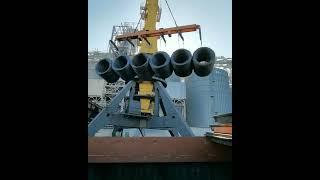 Loading steel coils in bulk carrier ship  Life at sea  Merchant Navy  Sea life  Mariners Life