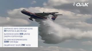 Бе-200 тушит пожары в Греции