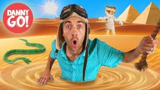 The Floor is Quicksand Pyramid Adventure   Floor is Lava Dance Game  Danny Go Songs for Kids
