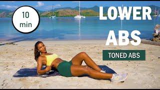 10 min INTENSE LOWER ABS WORKOUT at Home  No Equipment