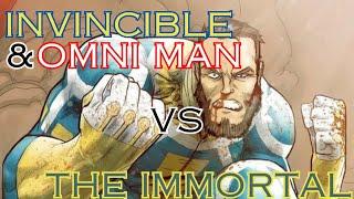 Invincible and Omni Man vs The Immortal  Super Hero Fights - Spoiler Alert Season 2 Episode 1