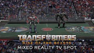 Transformers Rise of the Beasts  Mixed Reality Live TV Spot  Optimus Prime and Primal