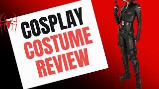 Black Widow Cosplay Costume Try-On  Female Black Widow Costume  Cosplay.fm Bodysuit