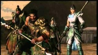 Dynasty Warrior 7  Zhang Liao VS The Three Brothers