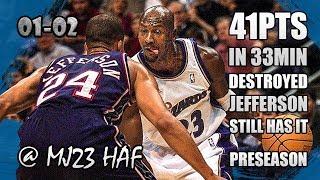 Michael Jordan Highlights vs Nets 2001.10.20 - 41pts Announcing HIS RETURN