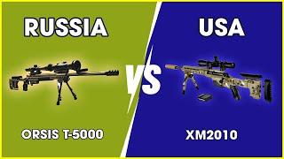 Who Wins ORSIS T-5000 vs XM2010 Which Sniper Rifle is the Most Powerful  Military Summary