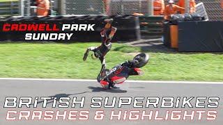 British Superbikes - Cadwell Park Sunday Crashes & Highlights Ft Big Highside & BSB Race 1 27823