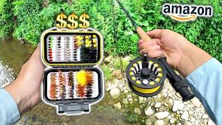 The MOST EXPENSIVE Amazon Fly Fishing Kit Fishing Challenge