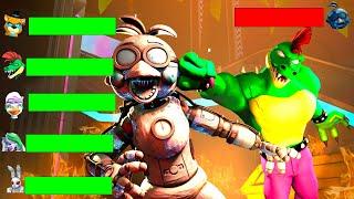 SFM FNaF Top 5 SHOCKED VS Fights WITH Healthbars